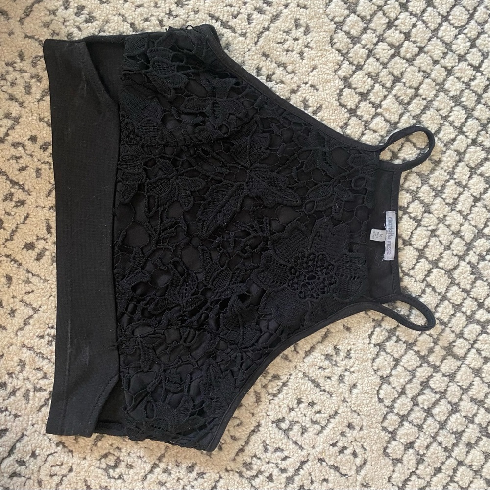Charlotte Russe black crop top